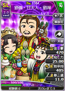 劉備・甘夫人・劉禅