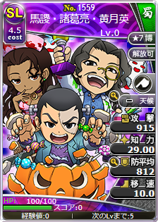 馬謖・諸葛亮・黄月英